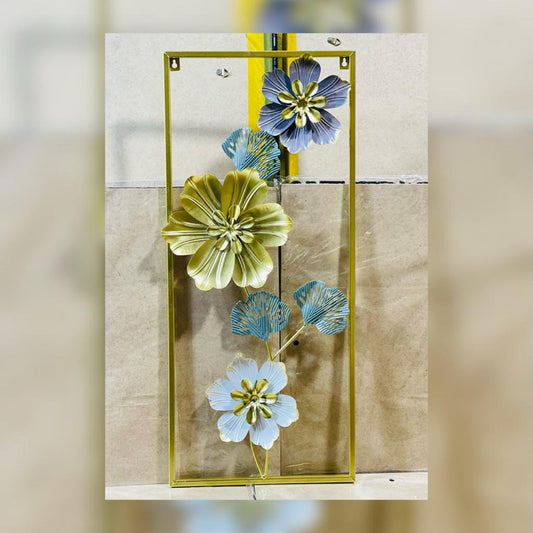 METALLIC FLORET WALL HANGING