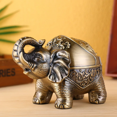 Metallic Elephant Ornament Tray