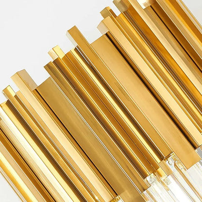 CRYSTAL BARS GOLDEN TABLE LAMP
