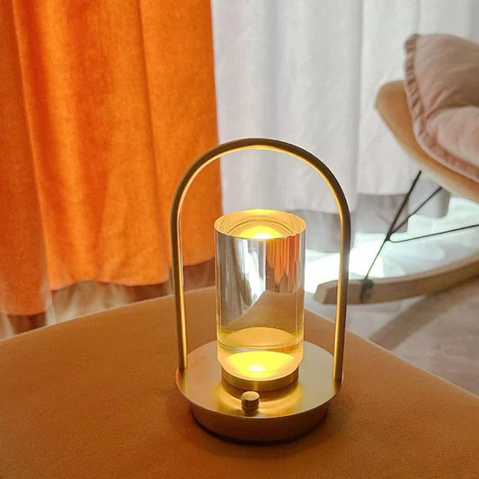 METALLIC RECHARGEABLE TABLE LAMP