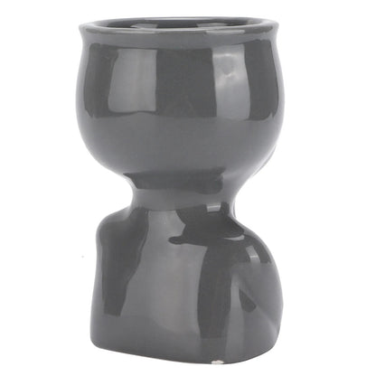 GREY PROFILE PLANT POT