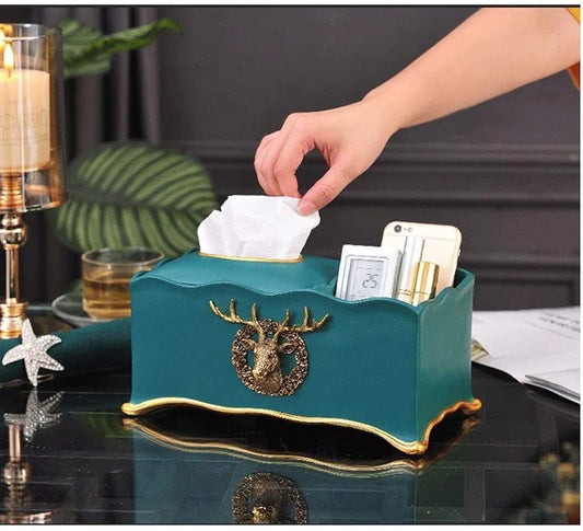 NORDIC DEER DESIGN TISSUE BOX