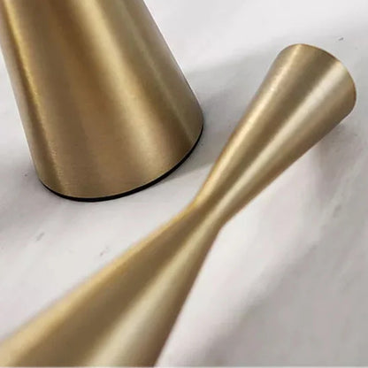 METALLIC CANDLE STICK HOLDERS (3 PCS)