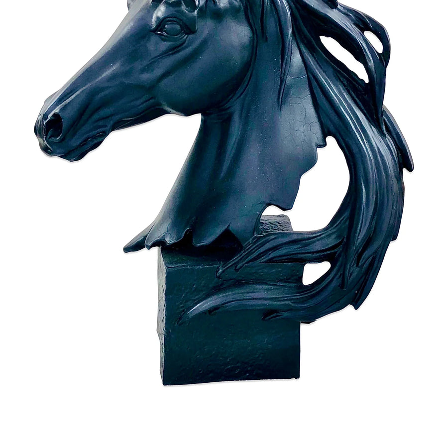 MATT BLACK PROFILE HORSE LAMP