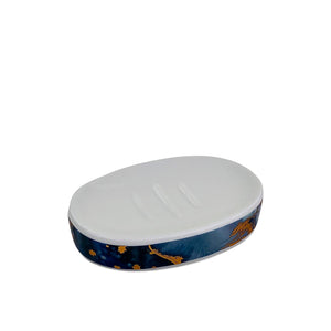 ABSTRACT BLUE GOLDEN BATH SET