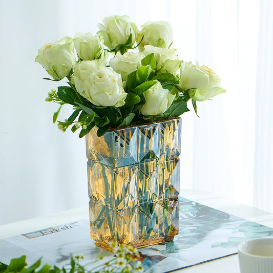 HEAVY IMPORTED GLASS VASE
