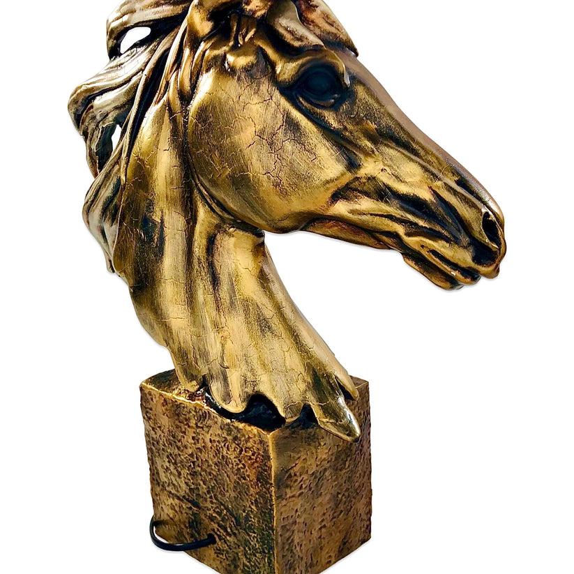 COPPER COLOUR PROFILE HORSE LAMP