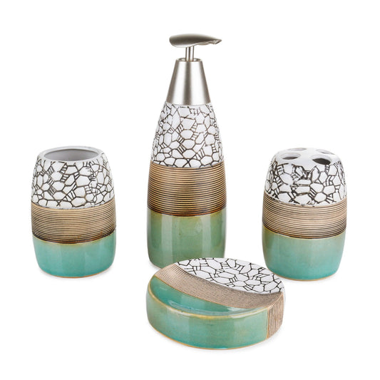 Abstract Textured Bath Set