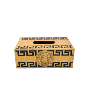 VERSACE BASKET WITH TISSUE BOX SET