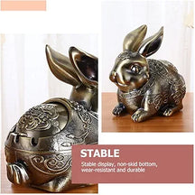 METALLIC RABBIT ASHTRAY