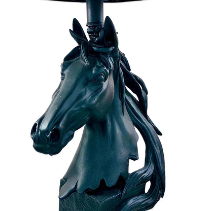 MATT BLACK PROFILE HORSE LAMP