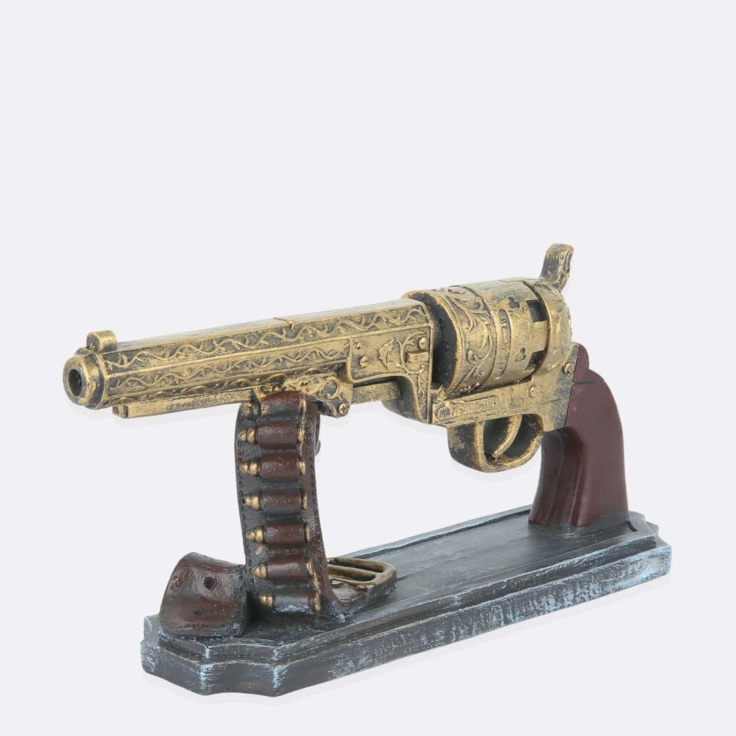 DECORATIVE PISTOL WITH BULLETS