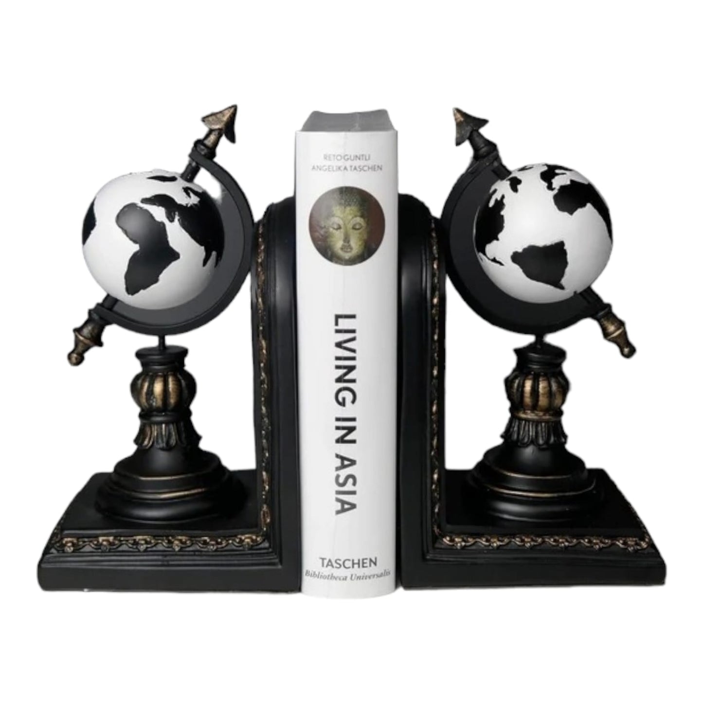 TRADITIONAL GLOBE BOOK HOLDER(PAIR)