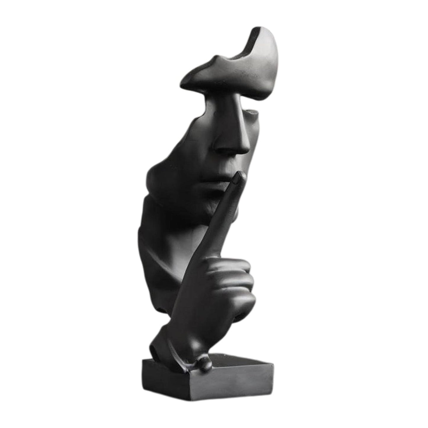 FINGER ON LIPS PROFILE STATUE