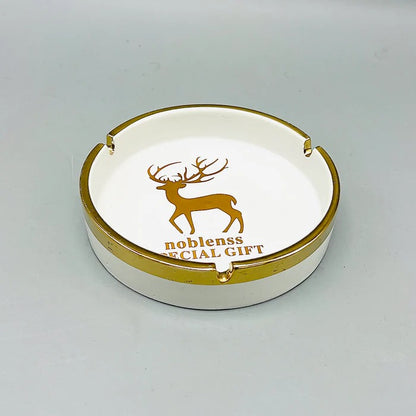 DEER CERAMIC ASHTRAY