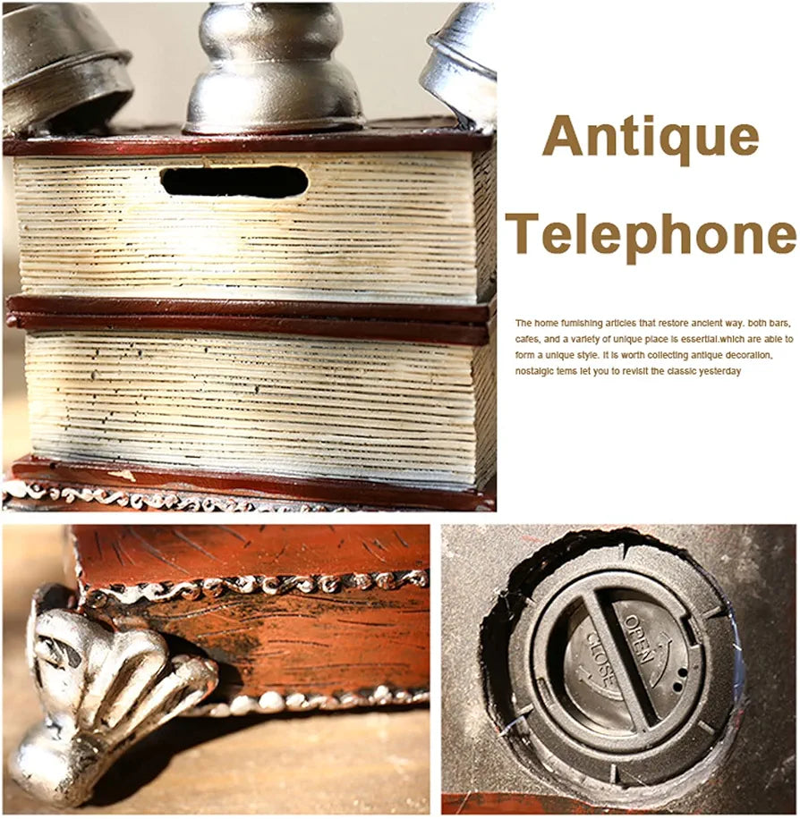 DECORATIVE TELEPHONE WITH CLOCK