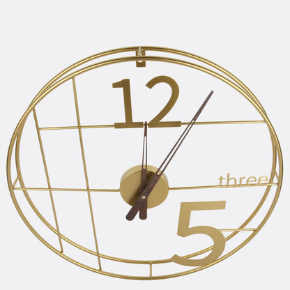 DISCRETE METALLIC WALL CLOCK