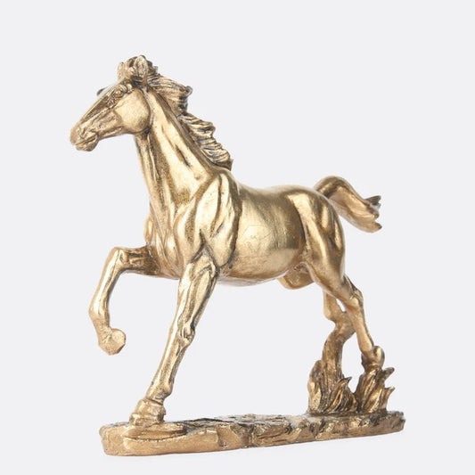 LUXURY GOLDEN HORSE DECORATIVE SHOWPIECE