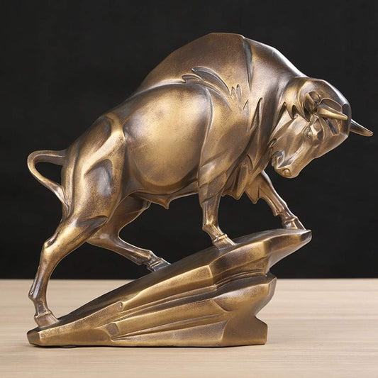 LUXURY BRONZE BULL SCULPTURE