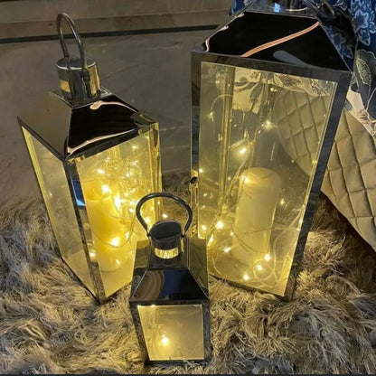 METALLIC LANTERN (SET OF 3)