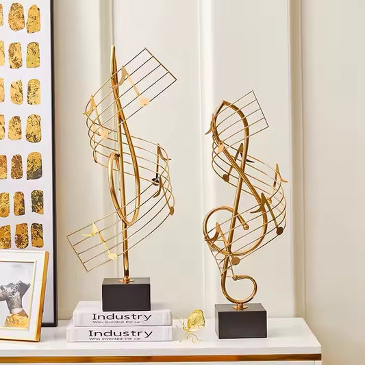 METALLIC MUSICAL ORNAMENT (SET OF 2)