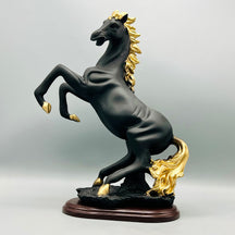 DISCERNING BLACK HORSE SCULPTURE