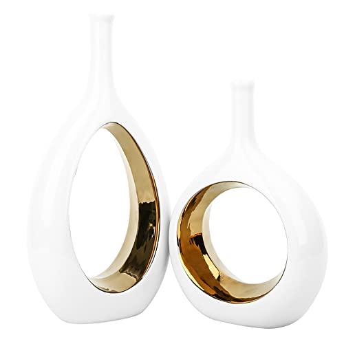 DONUT SHAPE VASES (SET OF 2)