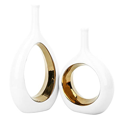 DONUT SHAPE VASES (SET OF 2)