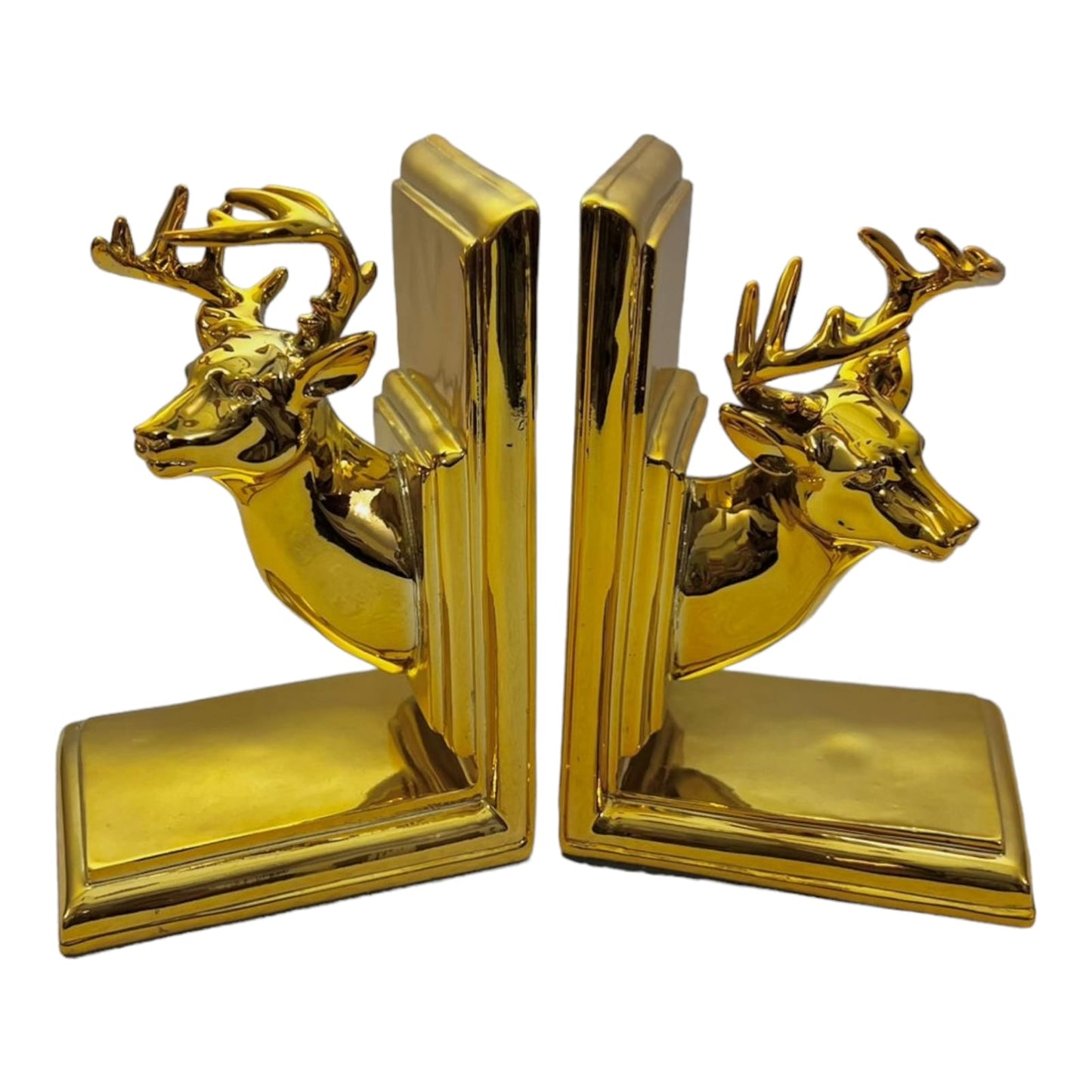 GOLDEN DEER BOOKEND (PAIR)