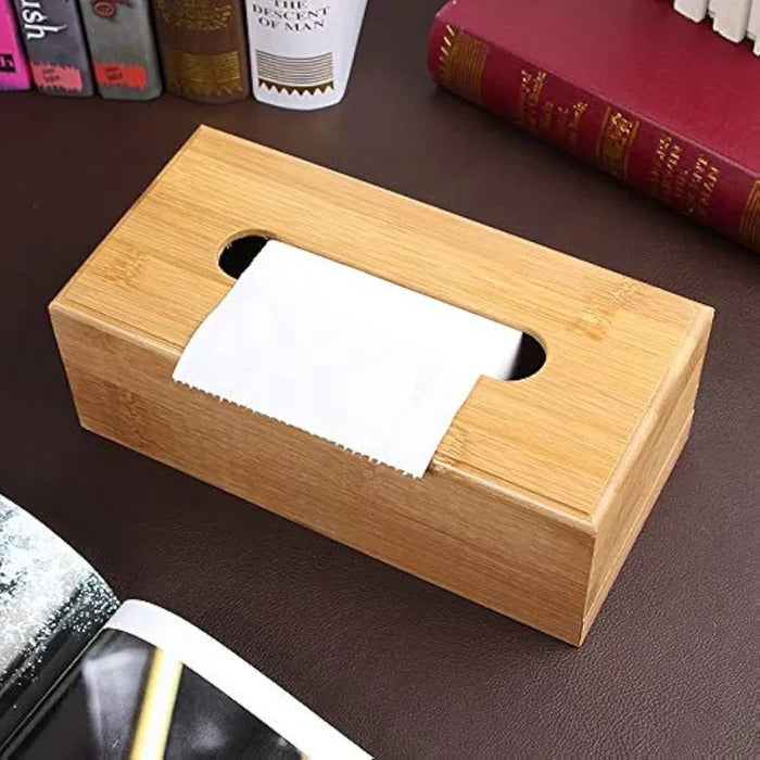 WOODEN TISSUE BOX