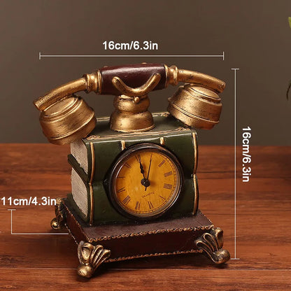 DECORATIVE TELEPHONE WITH CLOCK