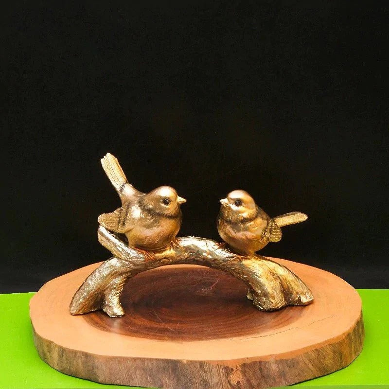 GOLDEN SPARROWS SCULPTURE