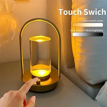 METALLIC RECHARGEABLE TABLE LAMP