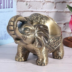 Metallic Elephant Ornament Tray