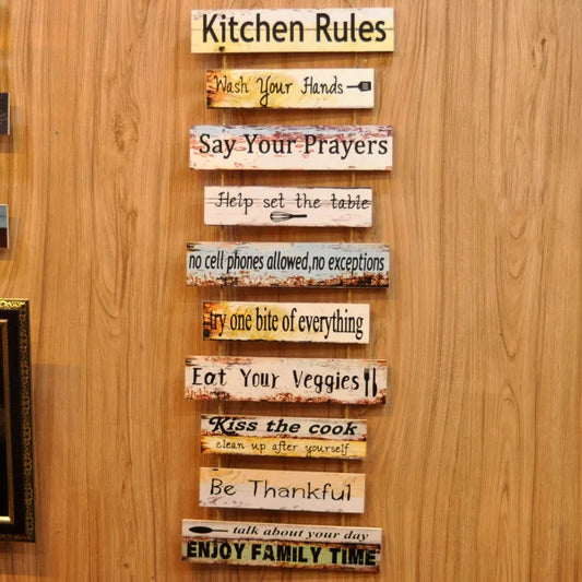 KITCHEN RULES WALL QUOTATION