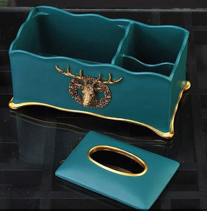 NORDIC DEER DESIGN TISSUE BOX