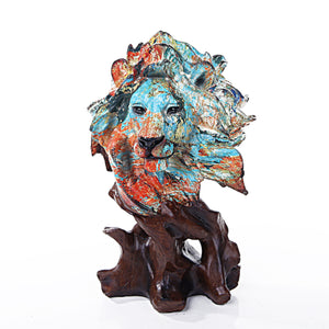 ABSTRACT LION PROFILE SCULPTURE