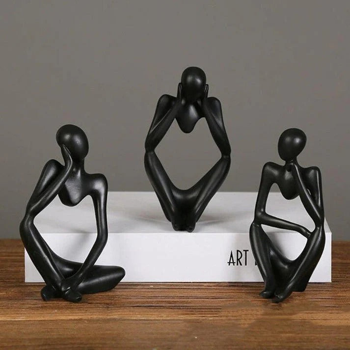 HOLLOW MAN SCULPTURES ( SET OF 3 )