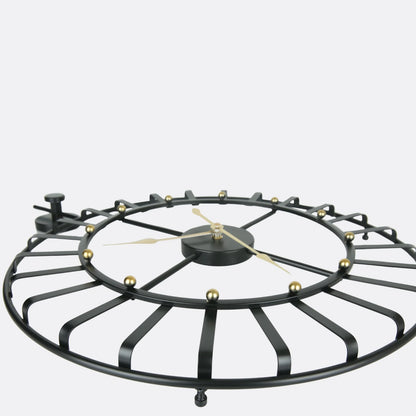 SPOKE METALLIC WALL CLOCK