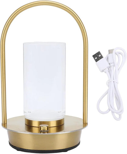 METALLIC RECHARGEABLE TABLE LAMP