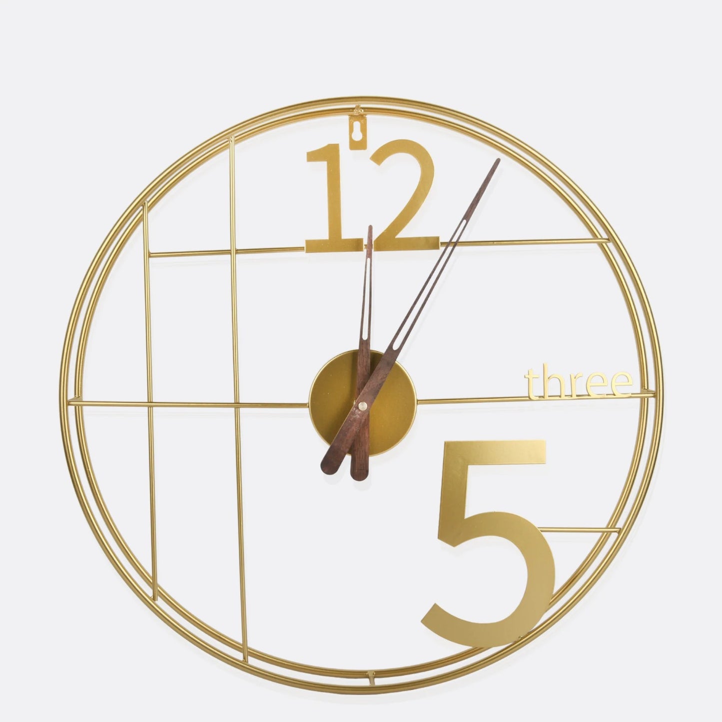 DISCRETE METALLIC WALL CLOCK