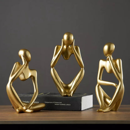 HOLLOW MAN SCULPTURES ( SET OF 3 )