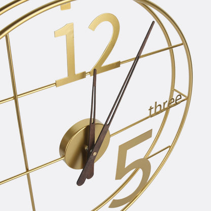 DISCRETE METALLIC WALL CLOCK