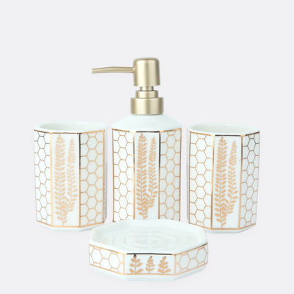 LEAF DESIGN BATH SET