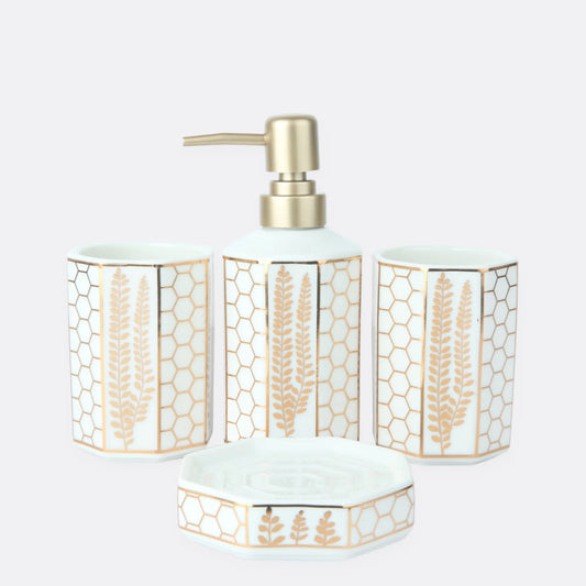 LEAF DESIGN BATH SET