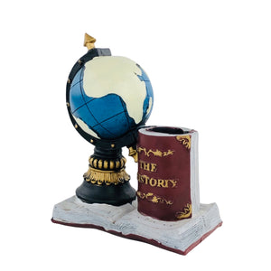 GLOBE DESIGN RESIN PEN HOLDER