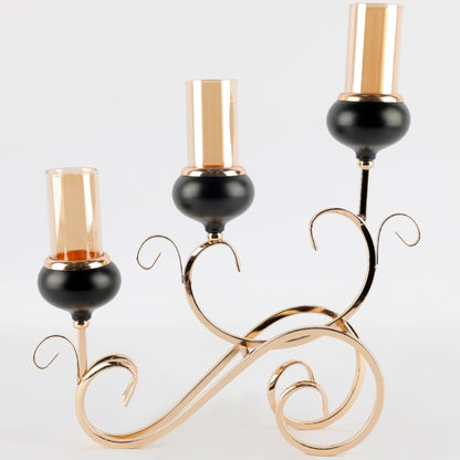 LUXURY DESIGN CANDLE HOLDERS WITH METALLIC STAND