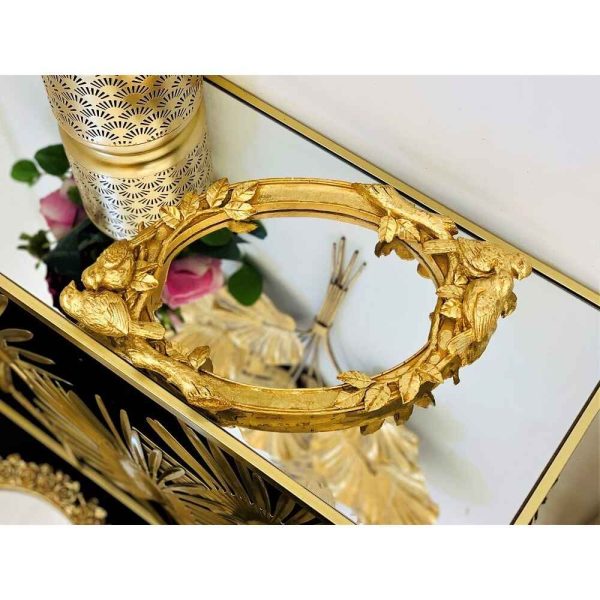 GOLDEN SPARROW MIRROR TRAY