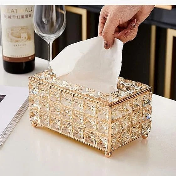 METALLIC BEADS TISSUE BOX