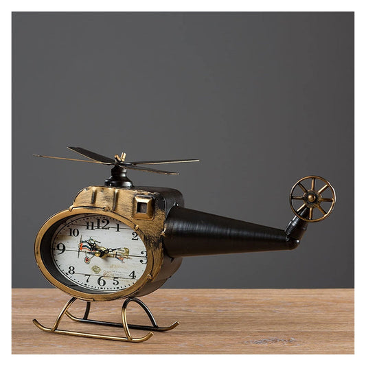 DECORATIVE AIRCRAFT TABLE CLOCK